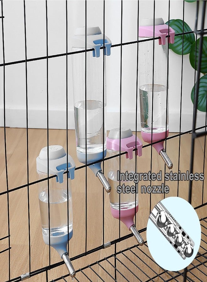 DEEUCHIS Dog Crate Water Bottle - 12 oz No Drip Kennel Pet Water Dispenser, Easy-to-Use Cage Water Bottle for Dogs, Cats, Small Animals, 350ML, Grey - Image 3